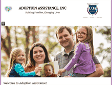 Tablet Screenshot of adoptionassistance.com